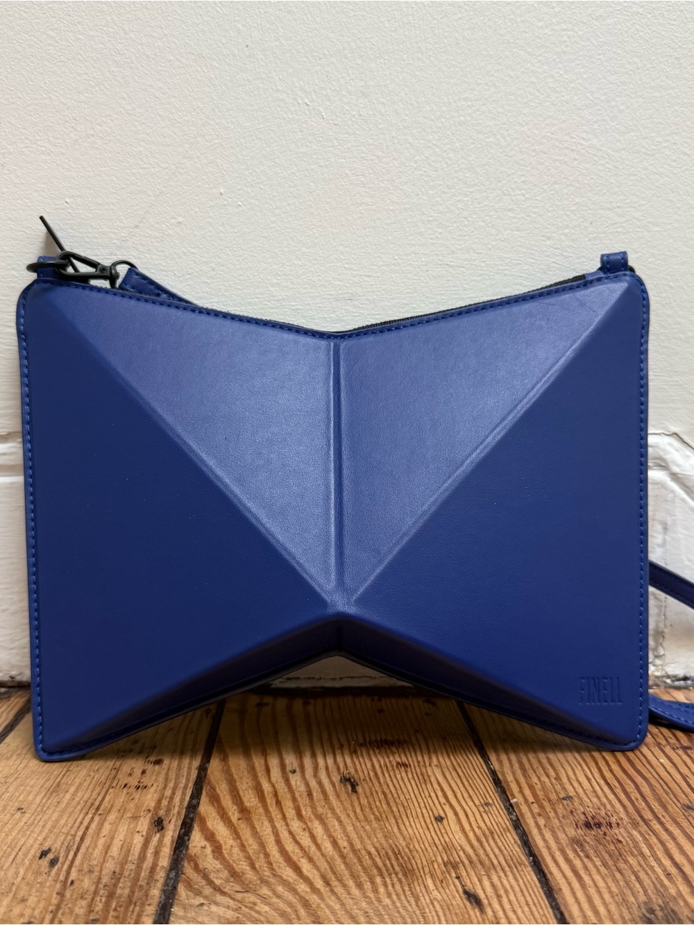 Finell Cobalt Blue Geometric Crossbody Bag